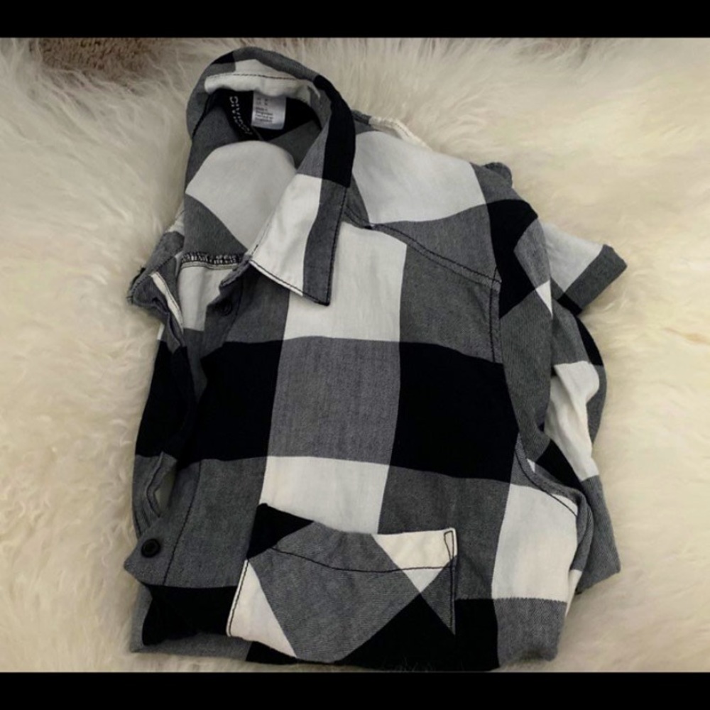 Black and white flannel